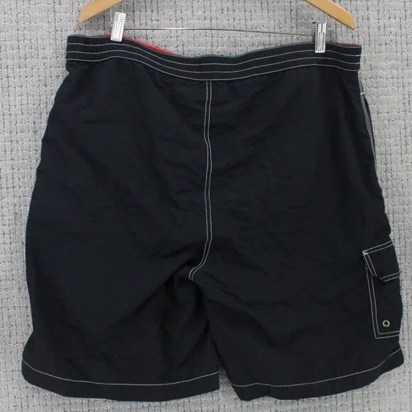 Polo By Ralph Lauren Board Shorts Mens XL Black Drawstring Pony Embroidered Y2k - Picture 6 of 10